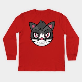 Relaxed Cat Amanda Kids Long Sleeve T-Shirt